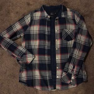 American Eagle Plaid Button Down Shirt
